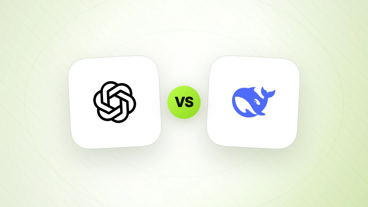 ChatGPT logo versus DeepSeek logo