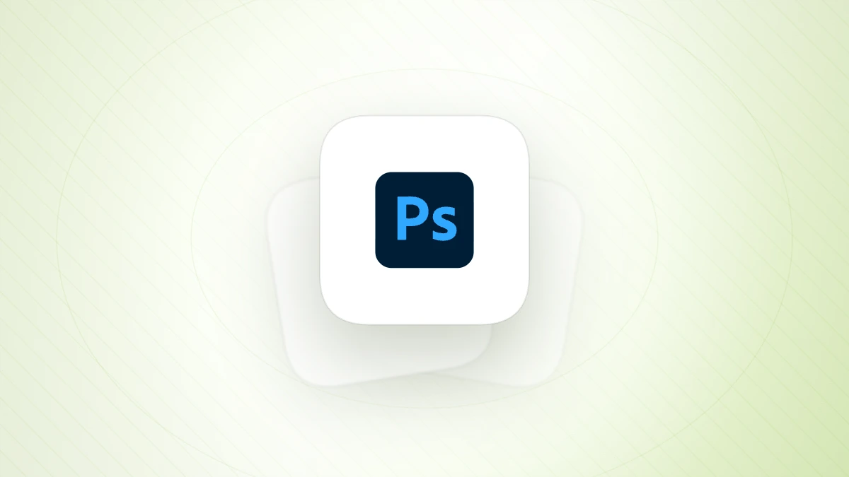 Adobe Photoshop logo above a stack of alternative tool cards